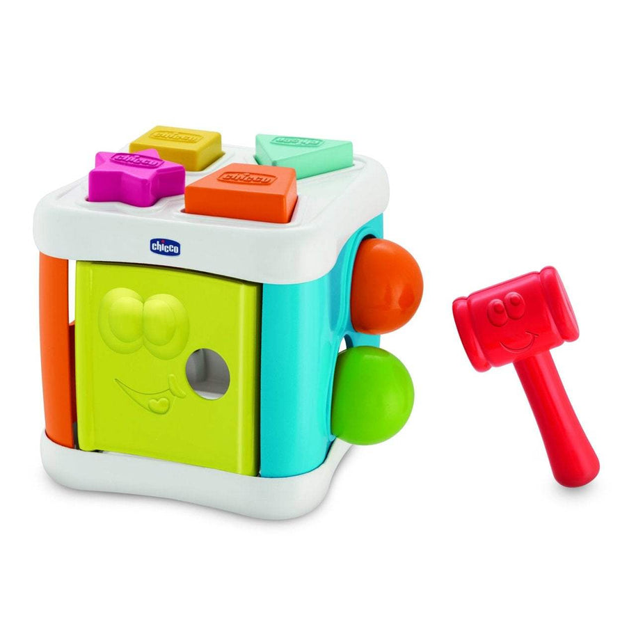 Cube à Formes 2 en 1 – Chicco - Chicco - Jouets Sensoriels pour bébé Maroc -www.babyboss.ma