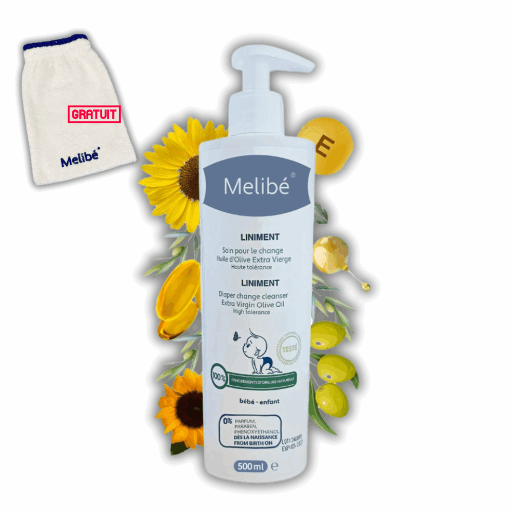 Melibé Liniment pour le Change - 500ml - Melibé - Liniments pour bébé Maroc -www.babyboss.ma