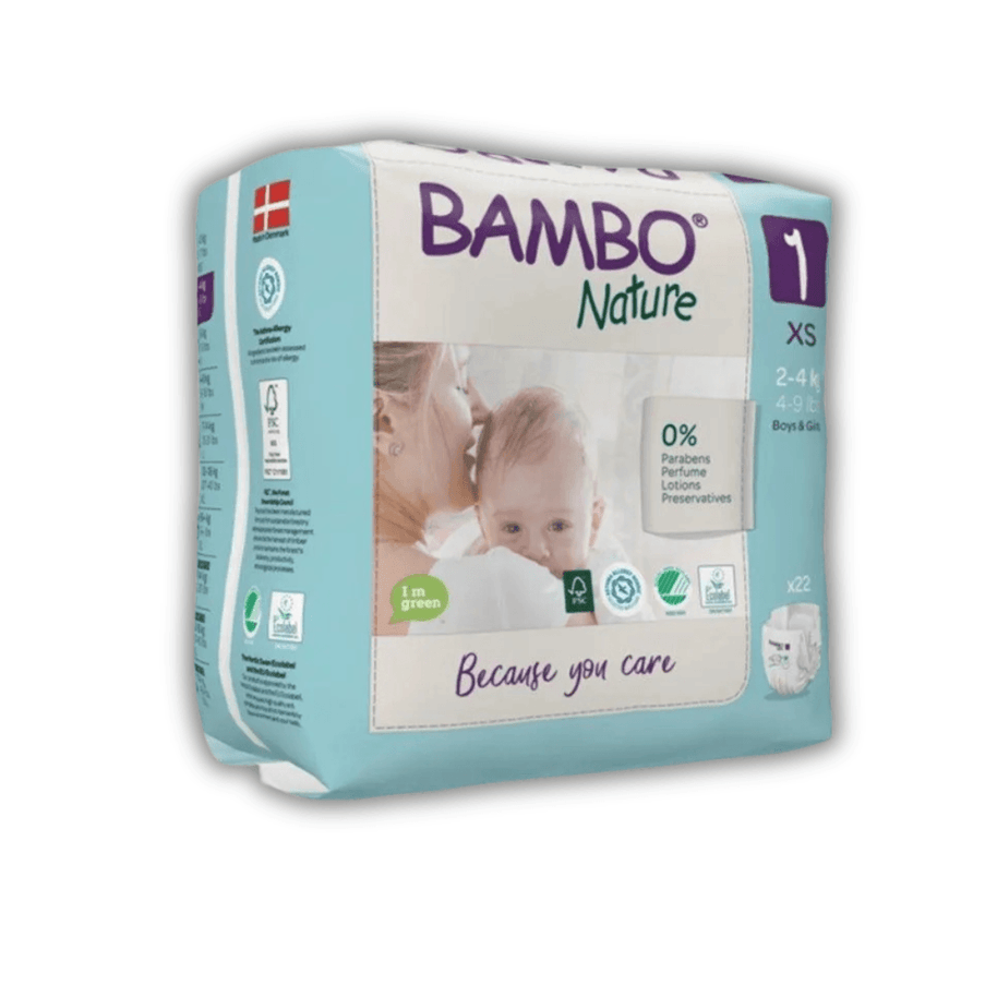 Couches Bambo Nature Taille 1 (2-4 kg) - Bambo Nature - Hygiène et Soin pour bébé Maroc -www.babyboss.ma