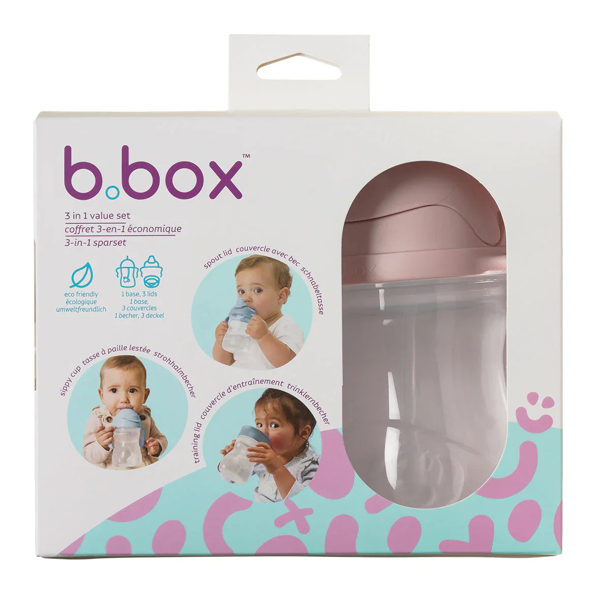b.box 3-in-1 Gobelet Évolutif - Blush - b.box - Baby & Toddler