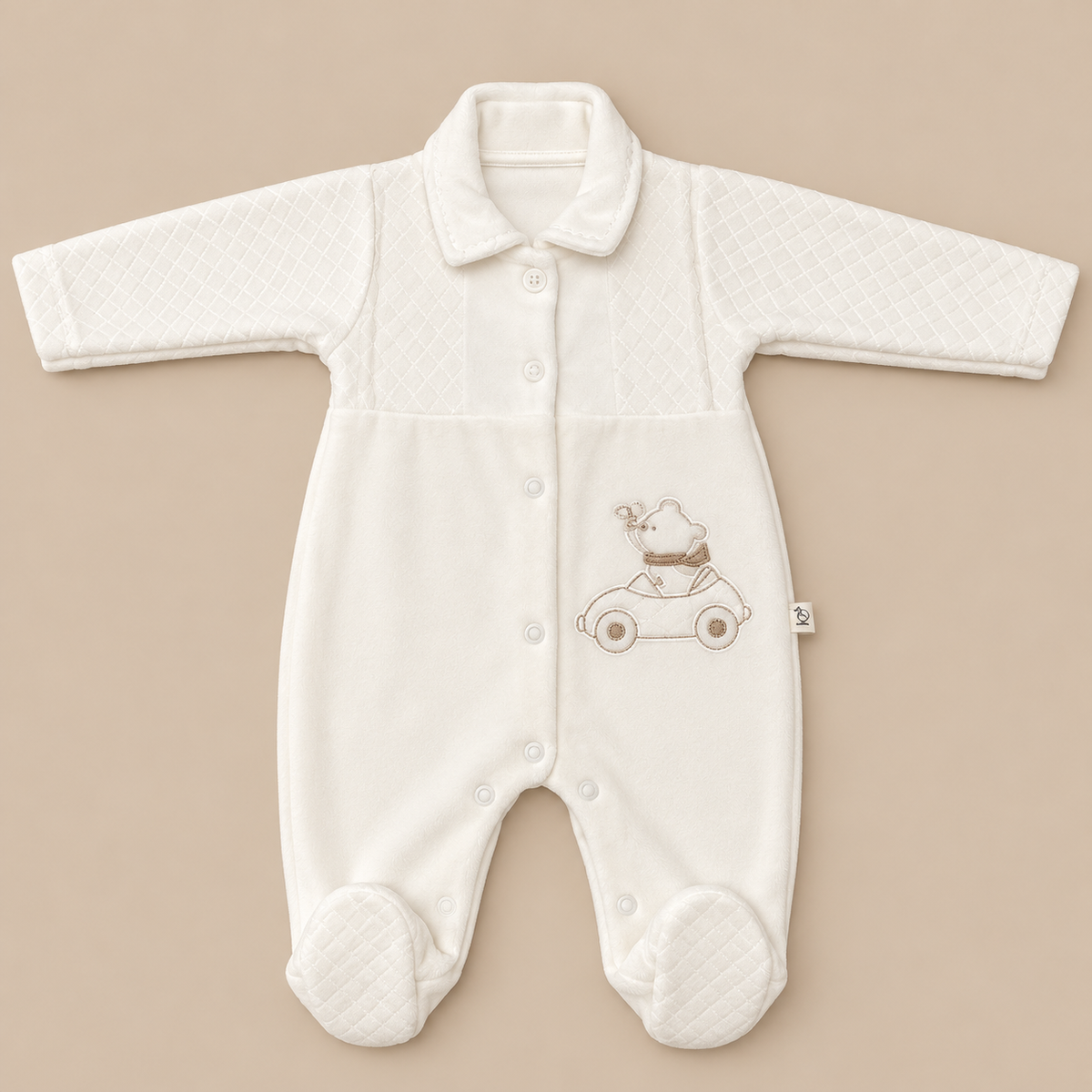 Grenouillère bébé en velours Bebelina