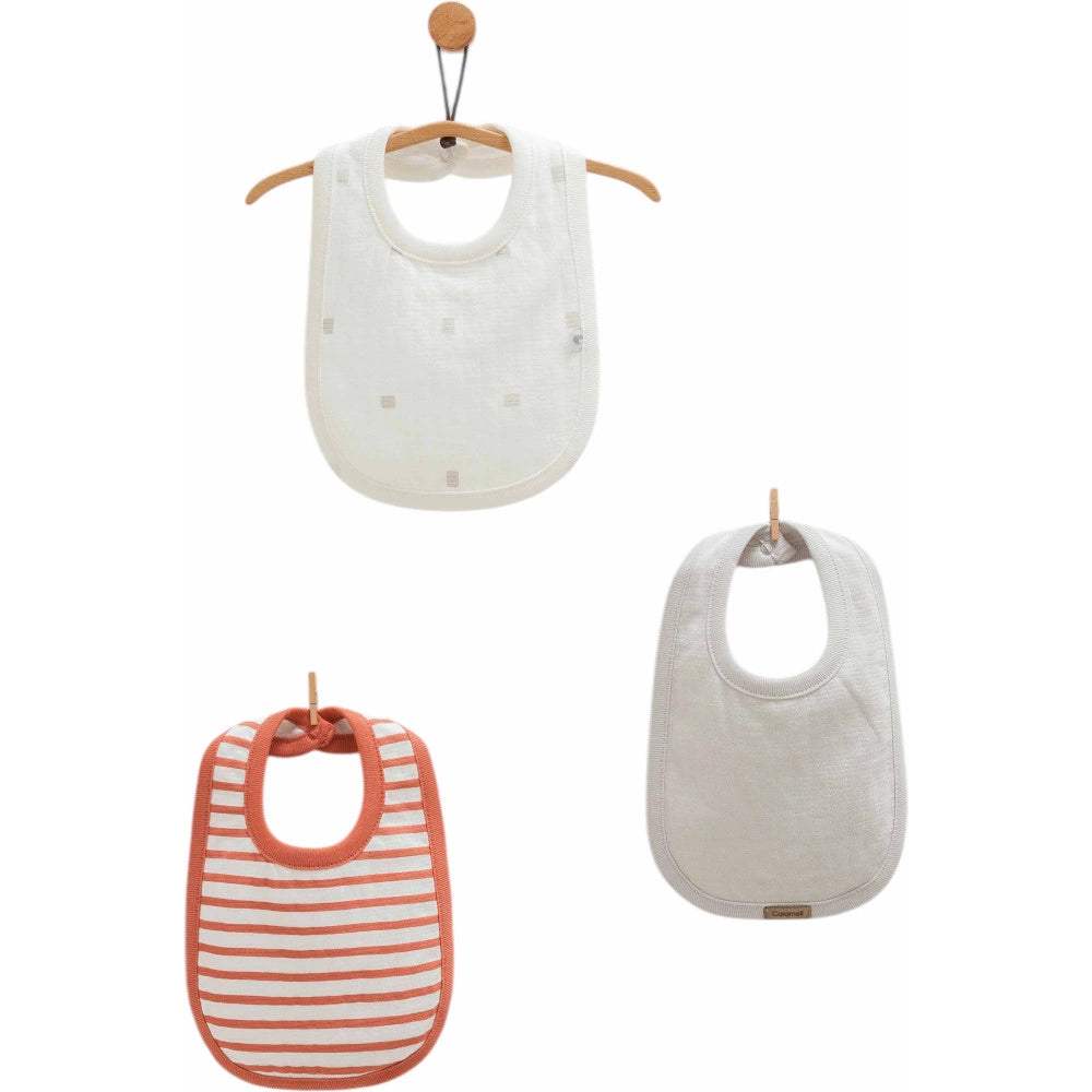 Lot de 3 bavoirs - Caramell - Caramell - Tablier pour bébé Maroc -www.babyboss.ma