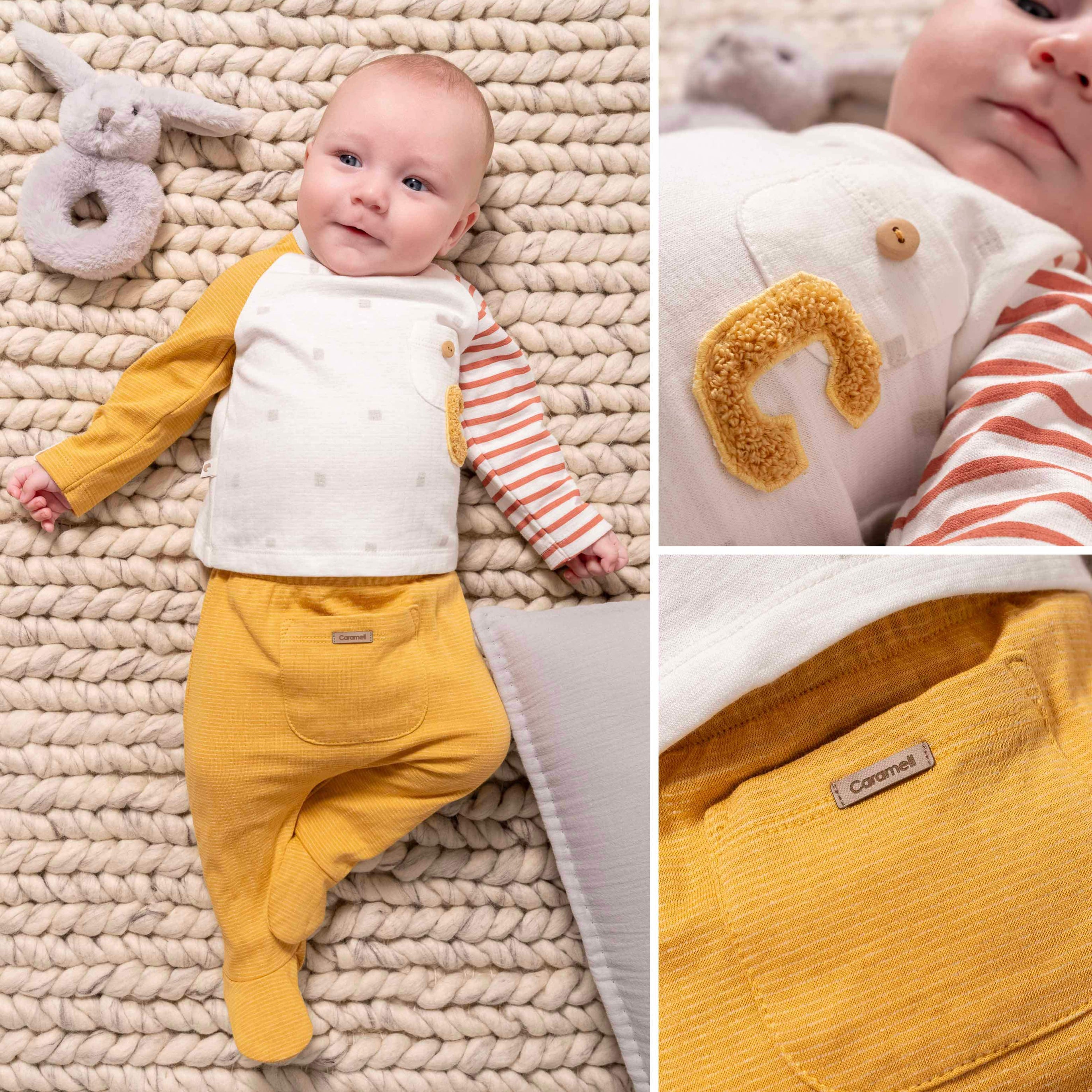 Ensemble pour bébé 2 pièces - Caramell - Caramell - Ensemble pour bébé Maroc -www.babyboss.ma