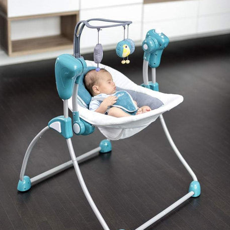 Balancelle Swoon Bubble Petrole Babymoov - Babymoov - Balancelles pour bébé Maroc -www.babyboss.ma