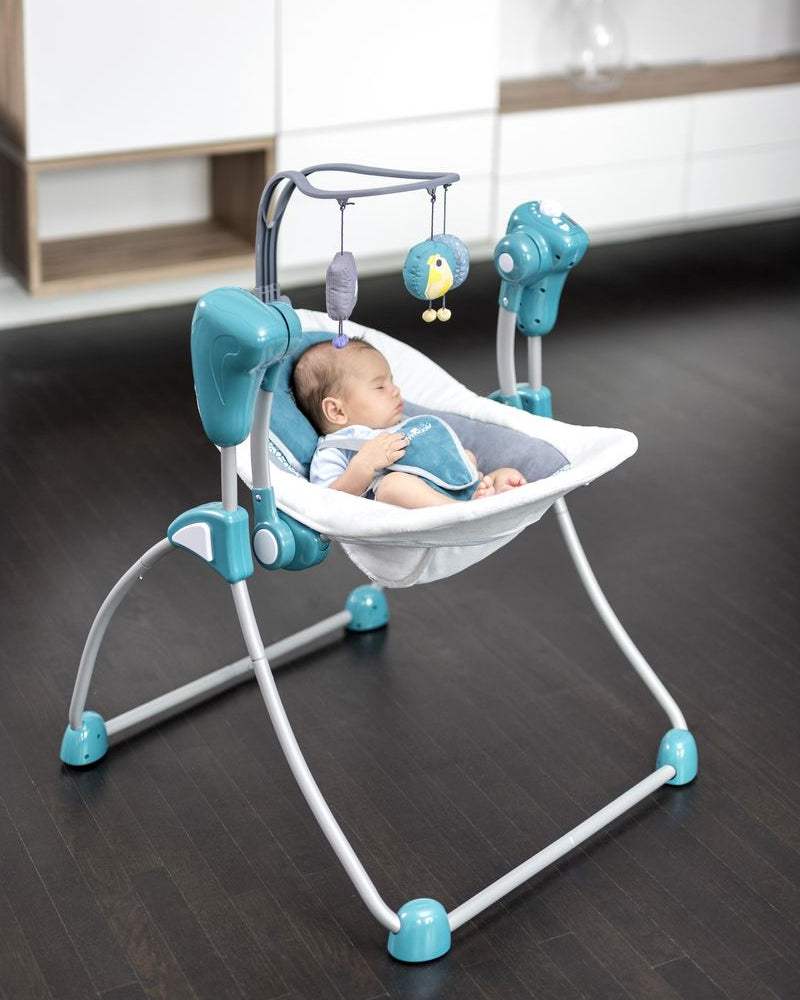 Balancelle Swoon Bubble Petrole Babymoov - Babymoov - Balancelles pour bébé Maroc -www.babyboss.ma