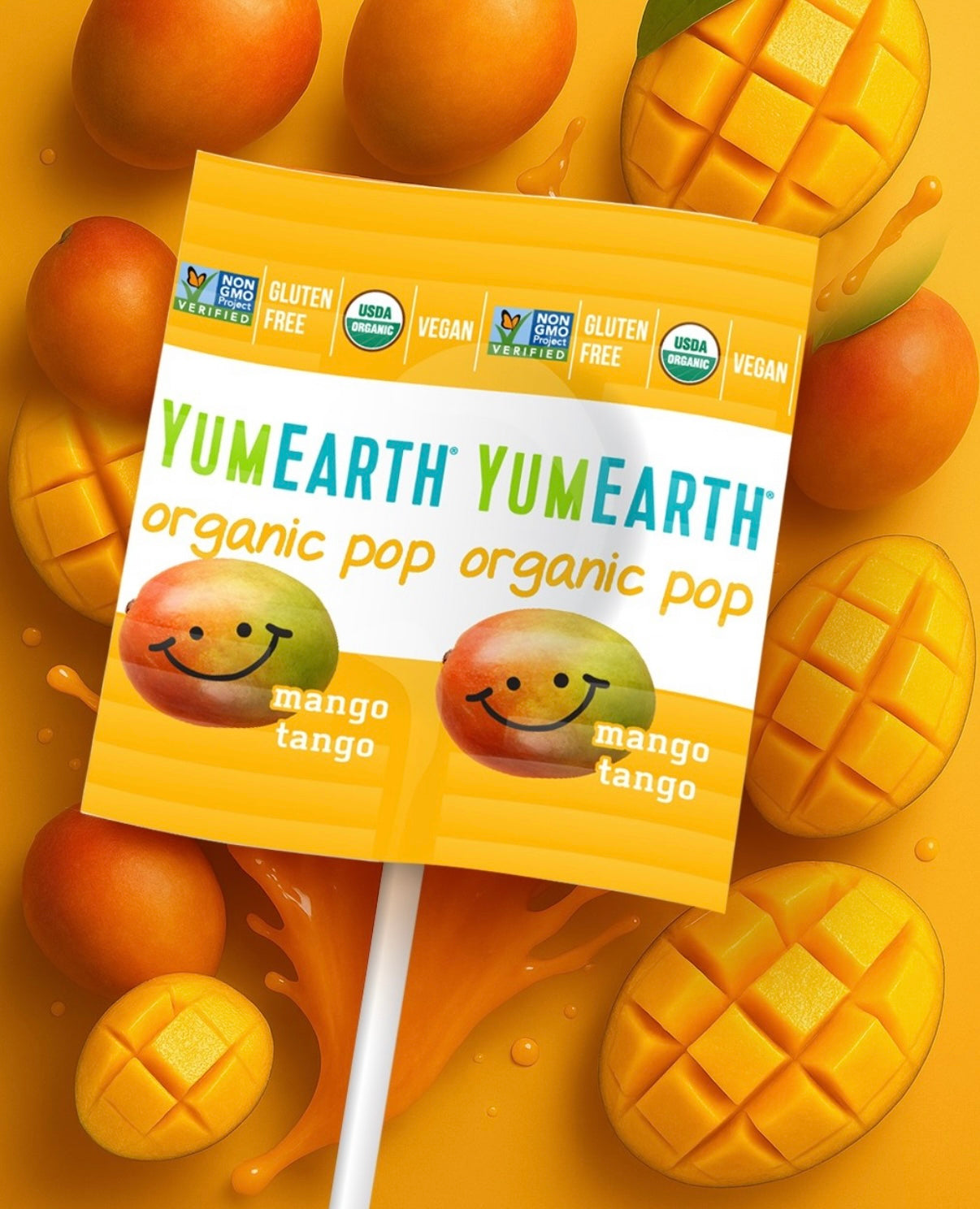 Sucettes biologiques YumEarth AROMATISÉES AUX FRUITS - Yumearth -