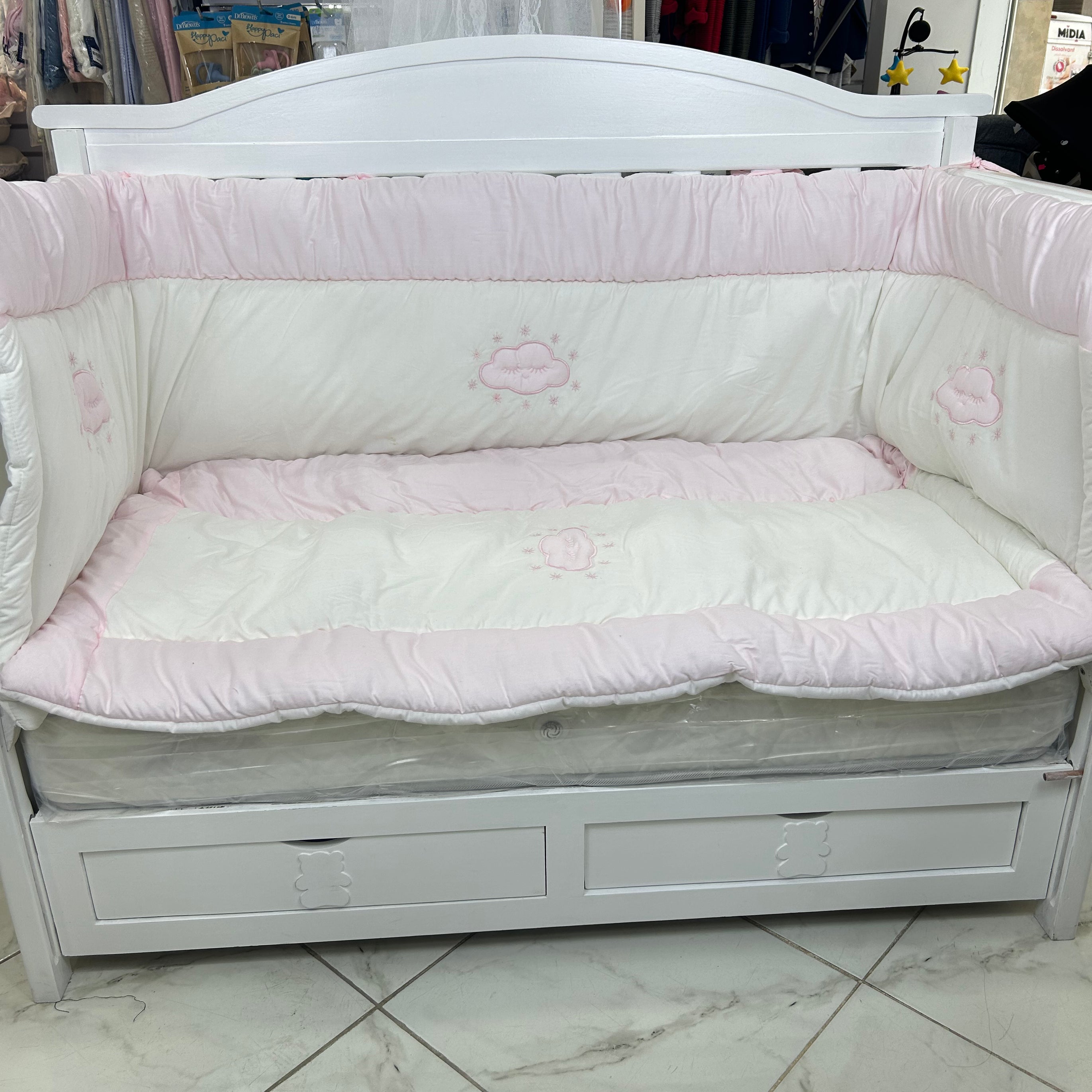 Ensemble de literie 3 pièces - BABYBOSS.ma - Tour de Lit pour bébé Maroc -www.babyboss.ma