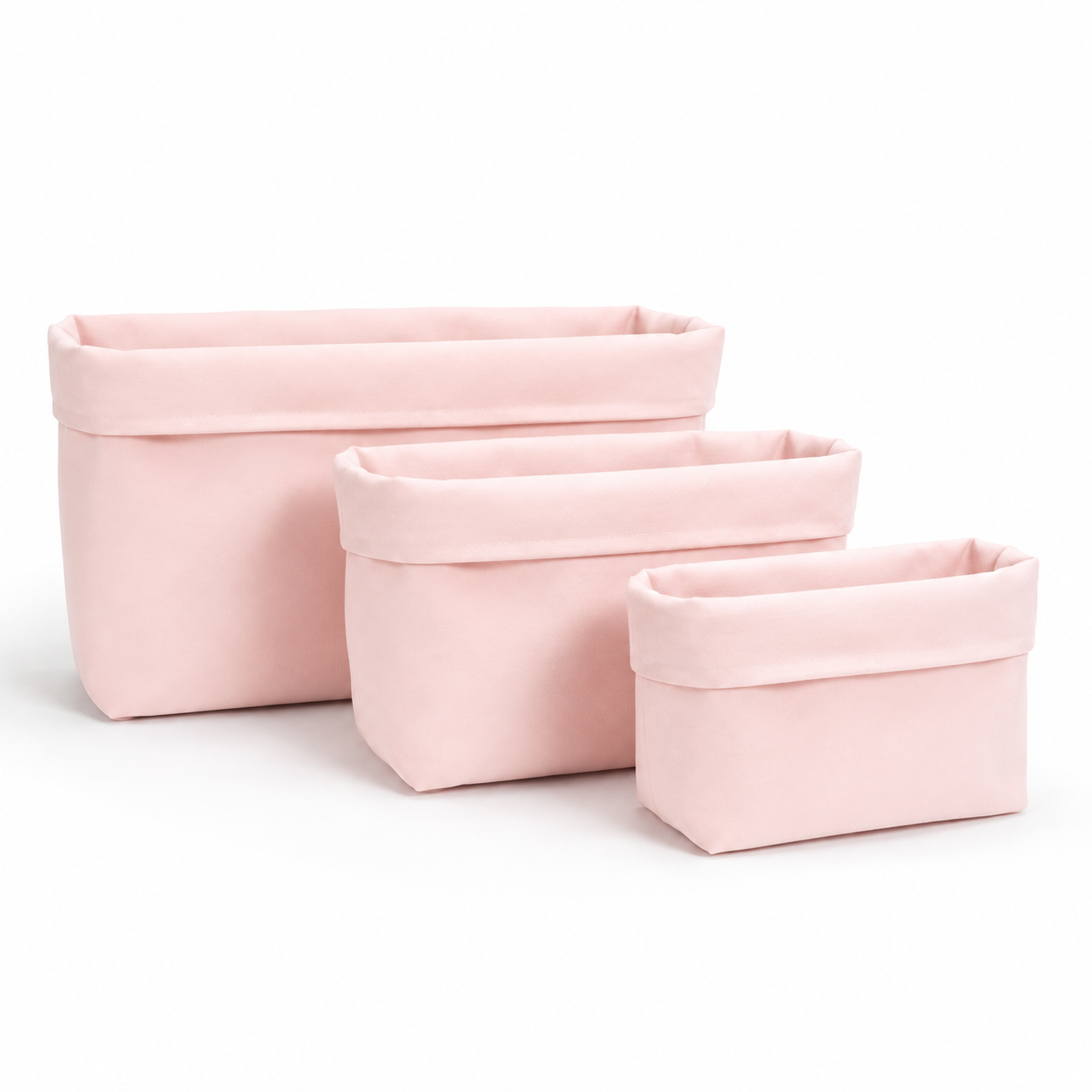 Set de 3 paniers de rangement en tissu