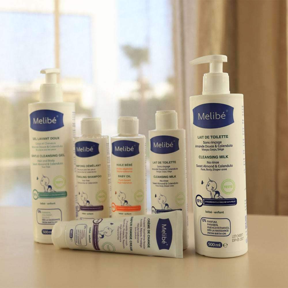 Melibé Lait de Toilette - 500ml - Melibé - Hydratants Corps pour bébé Maroc -www.babyboss.ma