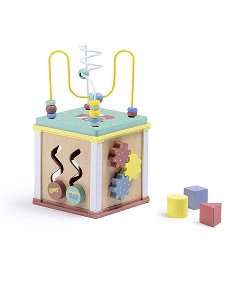 Eurekakids - Cube Multiactivités En Bois 18M+ - Eurekakids - Cubes d'Activités pour bébé Maroc -www.babyboss.ma