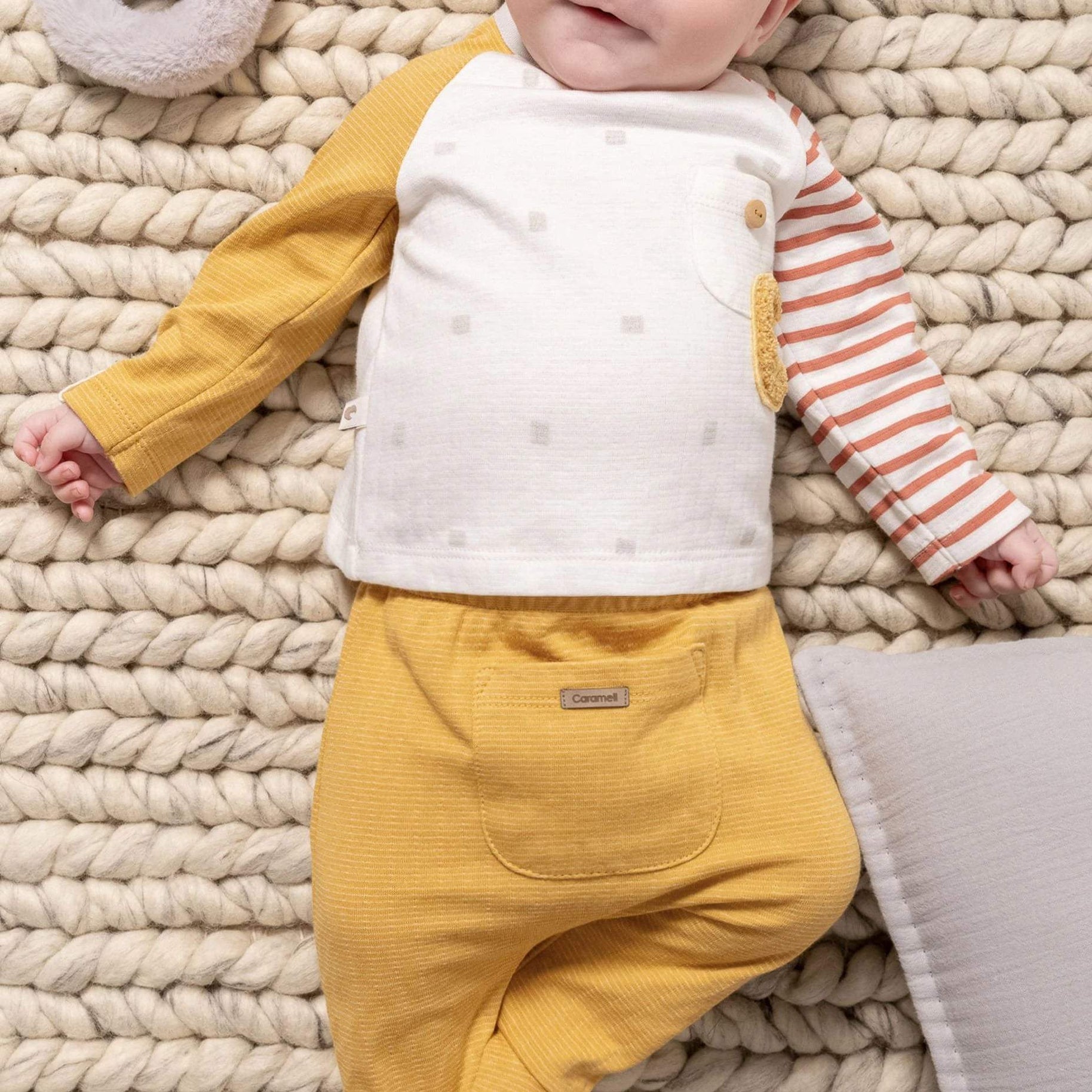 Ensemble pour bébé 2 pièces - Caramell - Caramell - Ensemble pour bébé Maroc -www.babyboss.ma