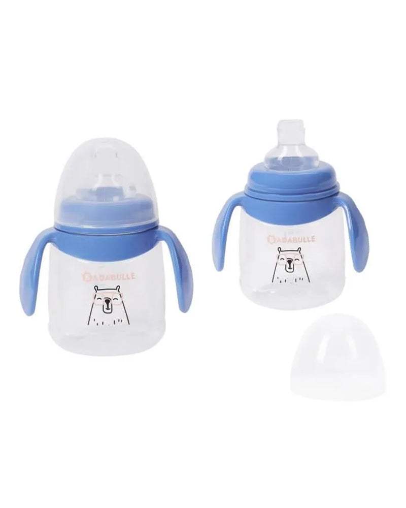 Lot de 2 Tasse Anti-Fuite Bec En Silicone Souple Badabulle - 180ml - Badabulle - Gourdes pour bébé Maroc -www.babyboss.ma