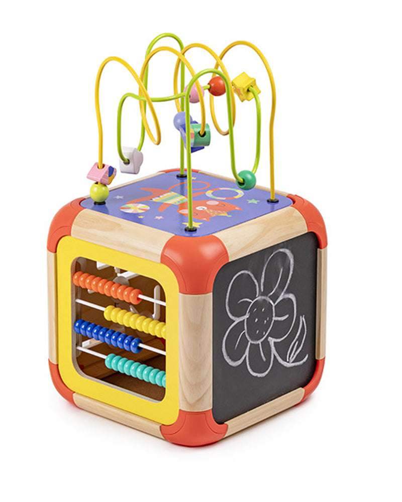 Eurekakids - Cube Géant En Bois Circus 18M+ - Eurekakids - Cubes d'Activités pour bébé Maroc -www.babyboss.ma