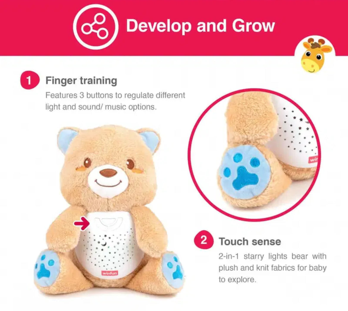 Ourson projecteur et veuilleuse - Winfun