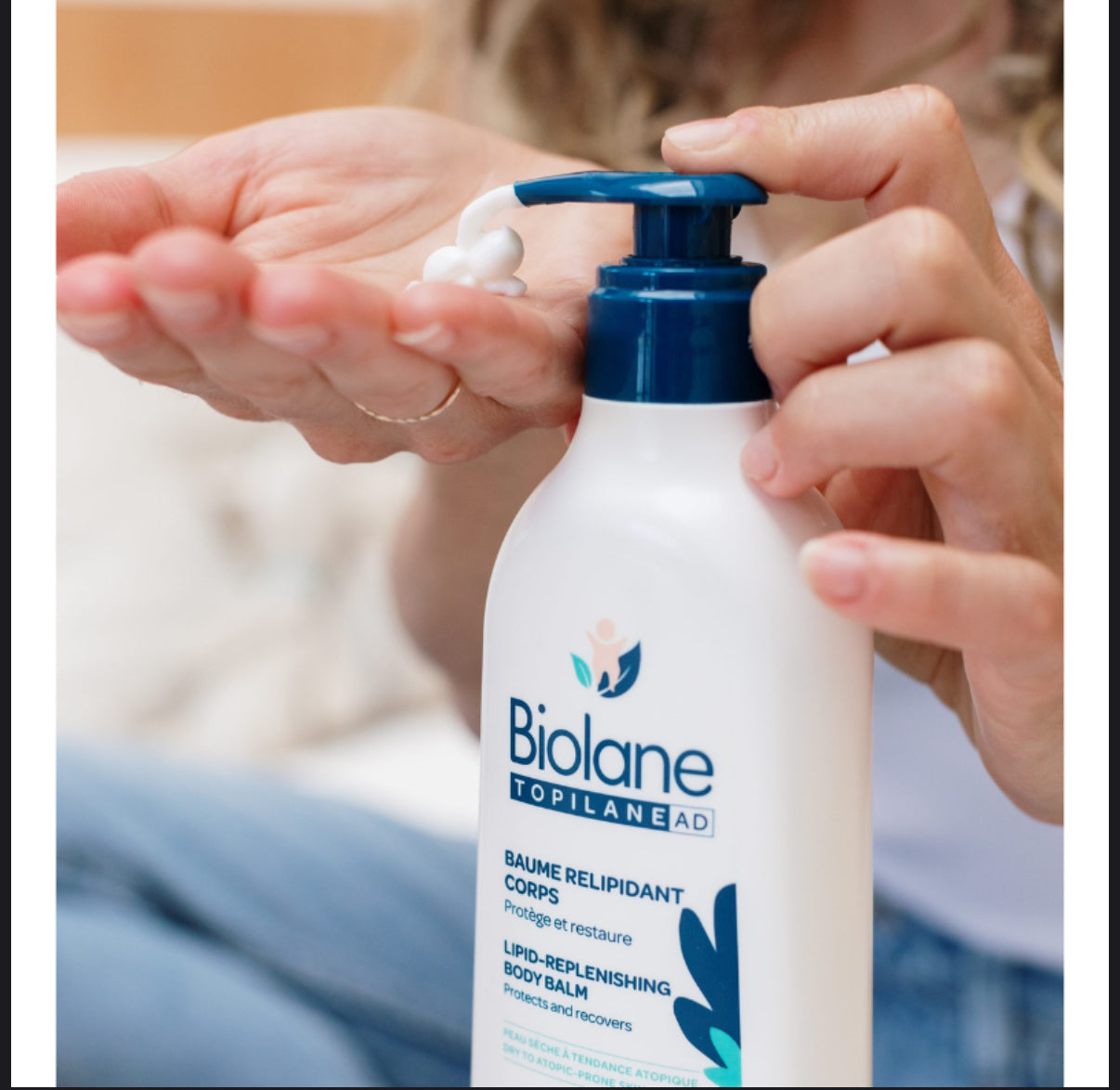 BIOLANE – Topilane AD Baume Relipidant Corps 350ml – Peaux Très Sèches et à Tendance Atopique