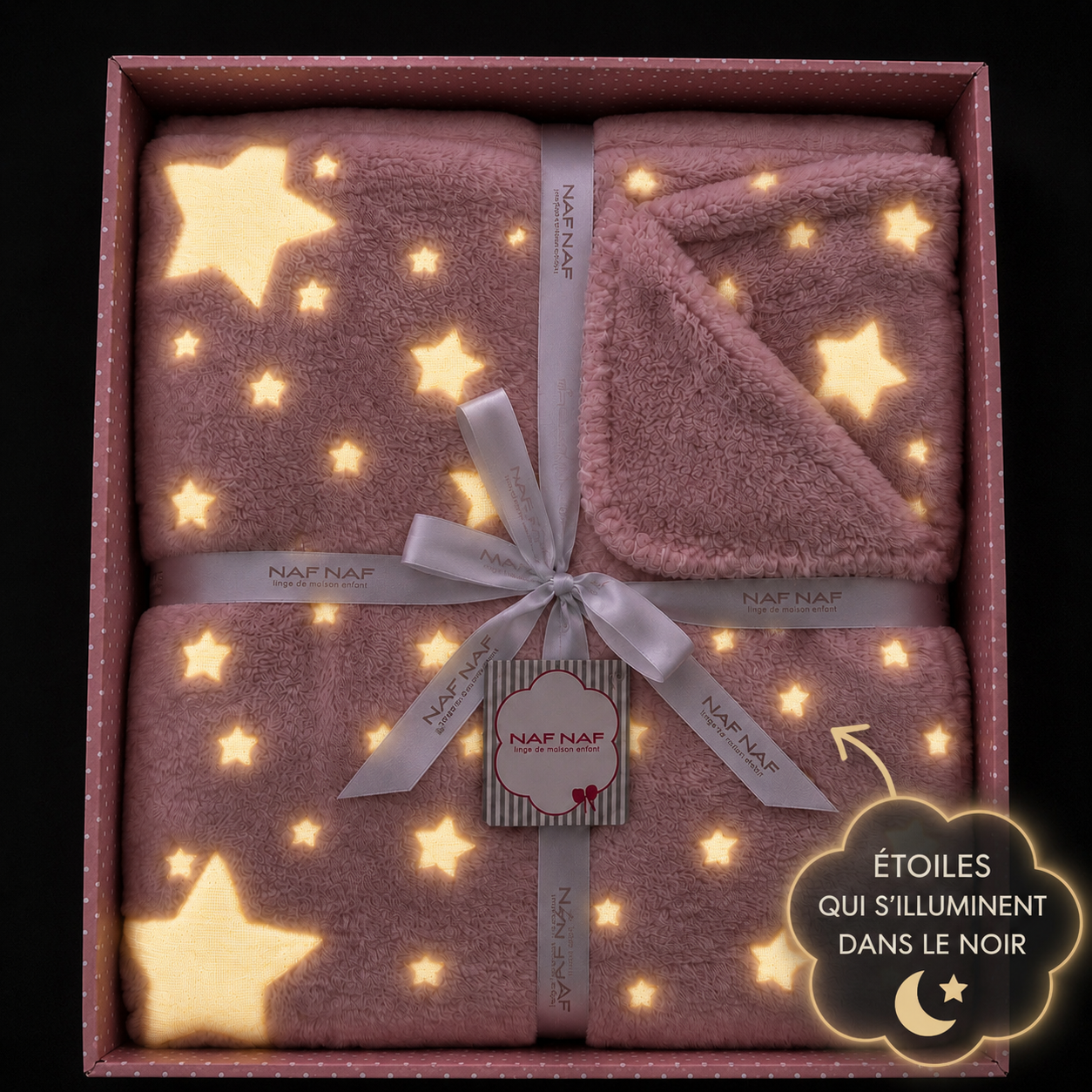 Couverture Nafnaf glow in the dark 110cm×140cm