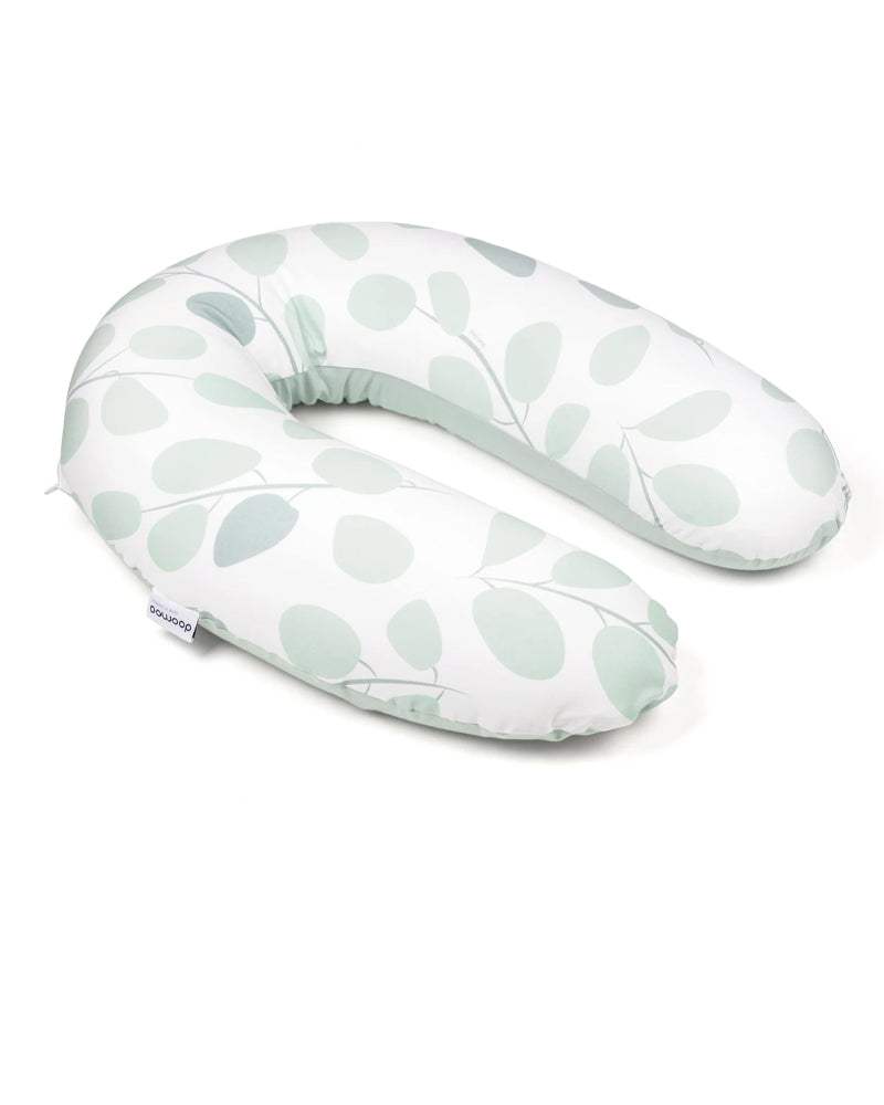 Coussin d'allaitement et maternité BUDDY Leaves Aqua Doomoo - Vert - Doomoo - Coussins de Maternité pour bébé Maroc -www.babyboss.ma