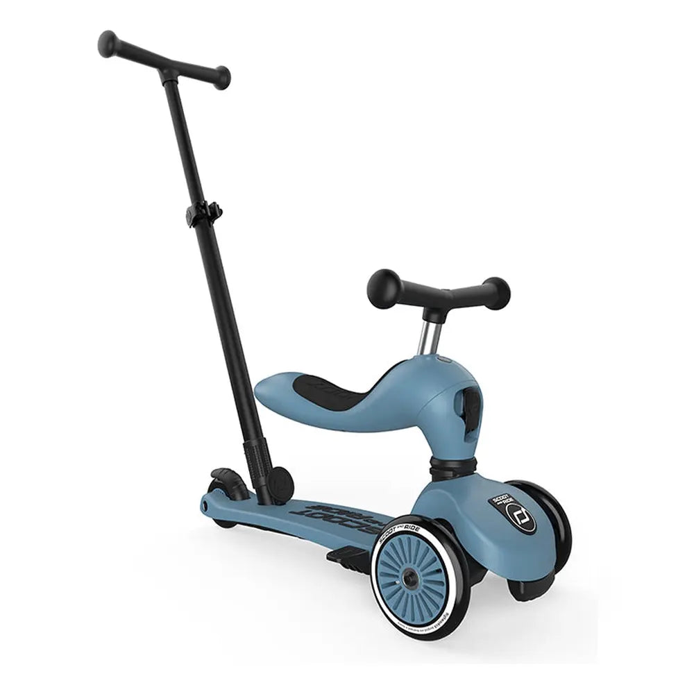 Scoot & Ride Trottinette 3en1 Highwaykick 1 Push and Go - Steel