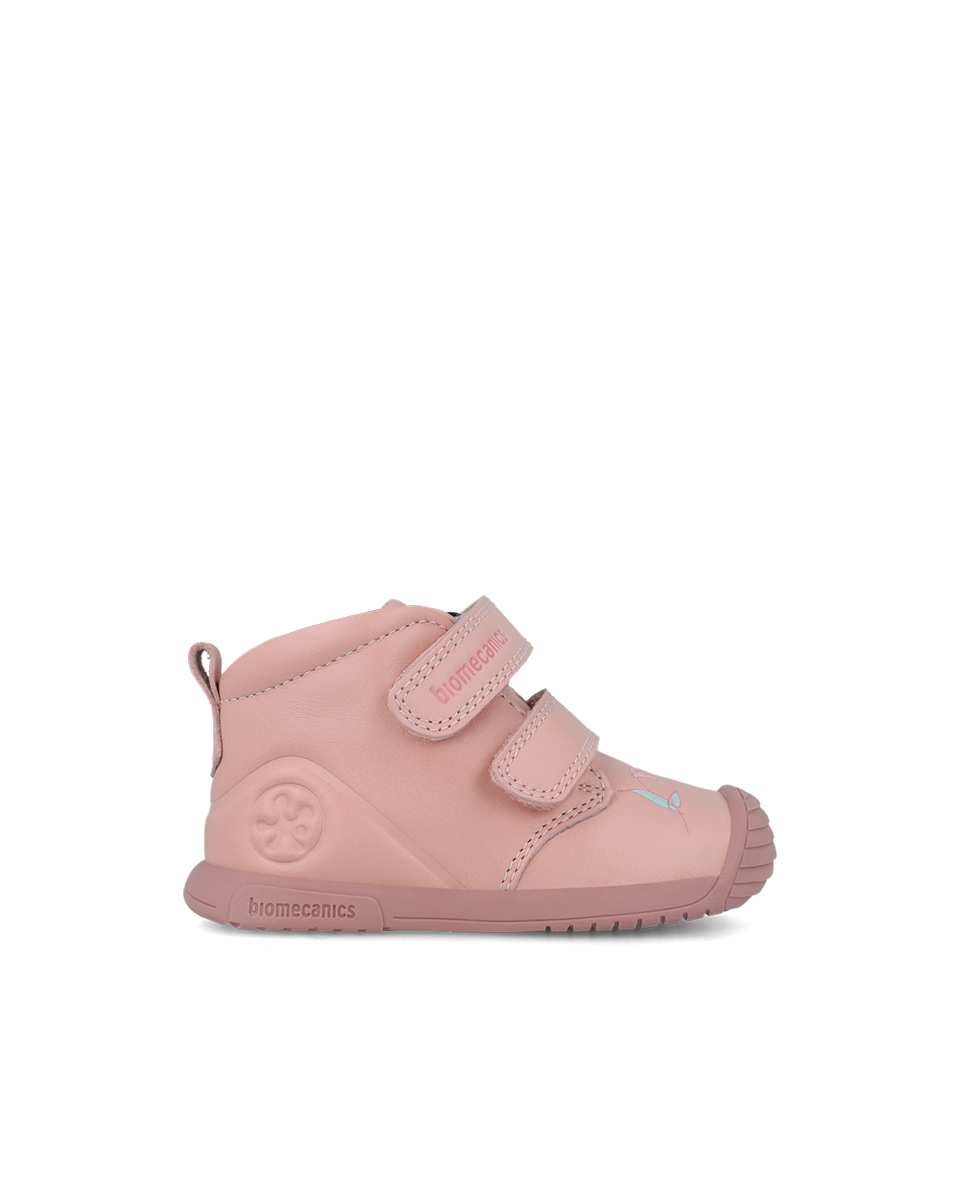 Biogateo Booties Birdie Pink - Biomecanics Maroc - Chaussures premier pas et enfants pour bébé Maroc -www.babyboss.ma