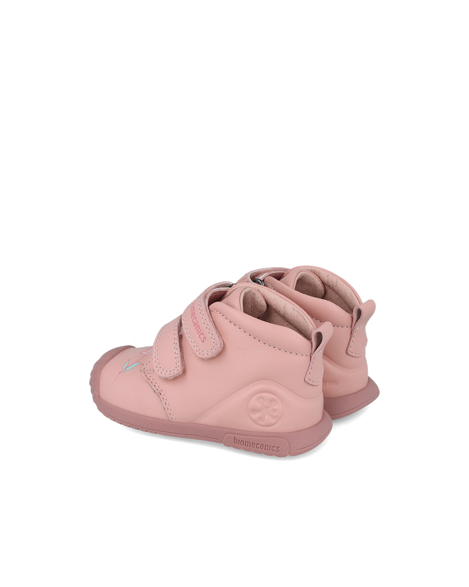 Biogateo Booties Birdie Pink - Biomecanics Maroc - Chaussures premier pas et enfants pour bébé Maroc -www.babyboss.ma