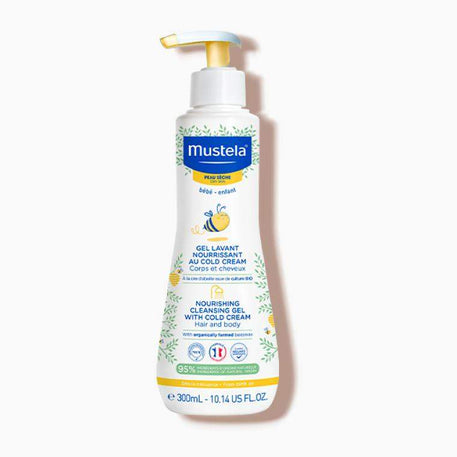 Gel Lavant Nourrissant au Cold Cream à la Cire d'Abeille - Mustela - pour bébé Maroc -www.babyboss.ma