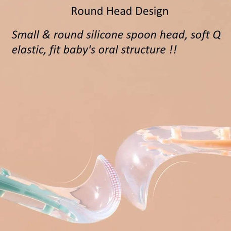 2pcs Cuillère à Nourriture en Silicone pour Bébé - Babyboss.ma - pour bébé Maroc -www.babyboss.ma