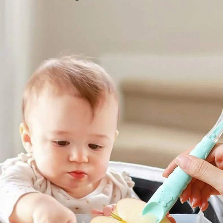 2pcs Cuillère à Nourriture en Silicone pour Bébé - Babyboss.ma - pour bébé Maroc -www.babyboss.ma