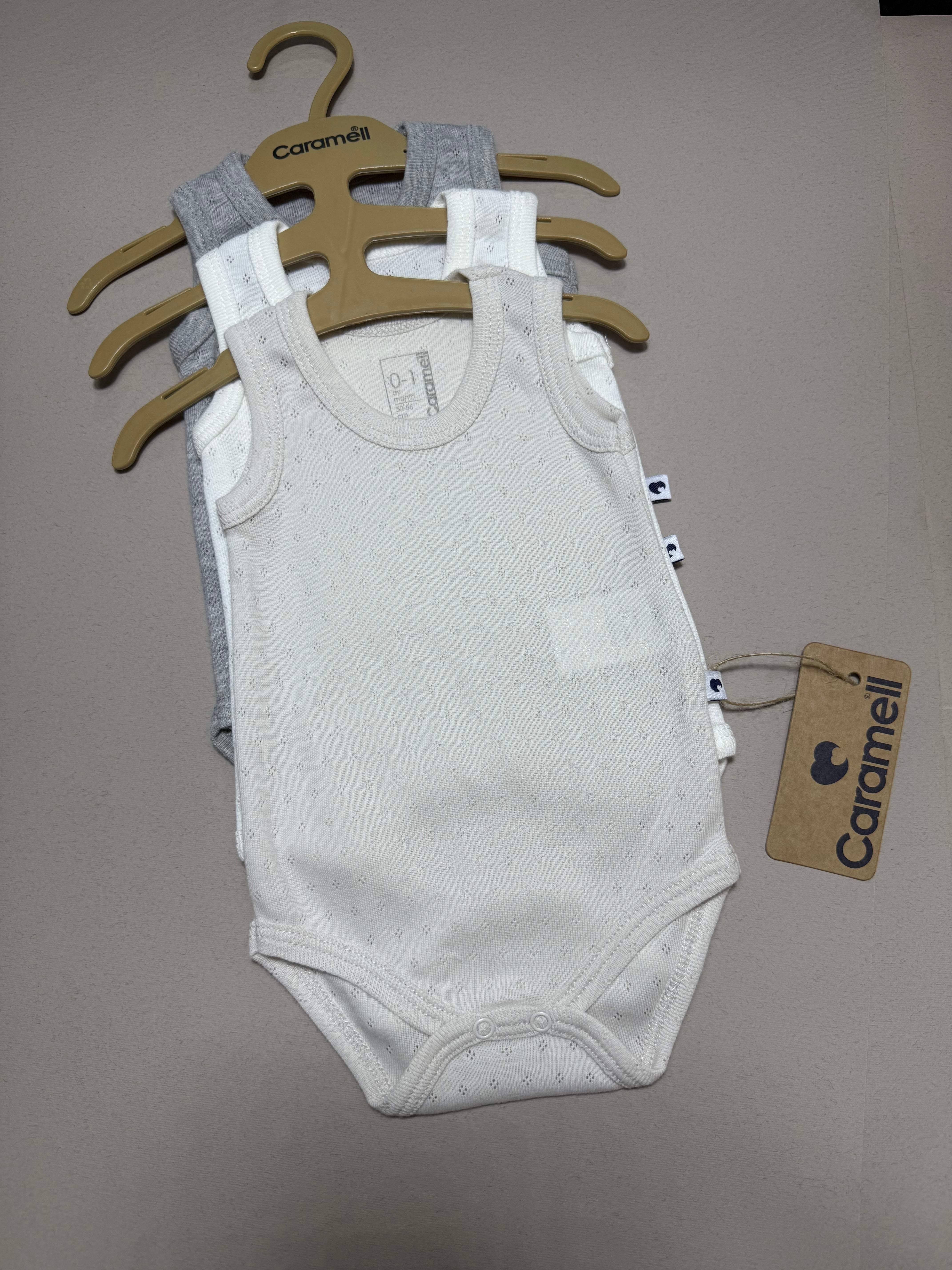 Lot de 3 bodies - Caramell - Caramell - Body pour bébé Maroc -www.babyboss.ma