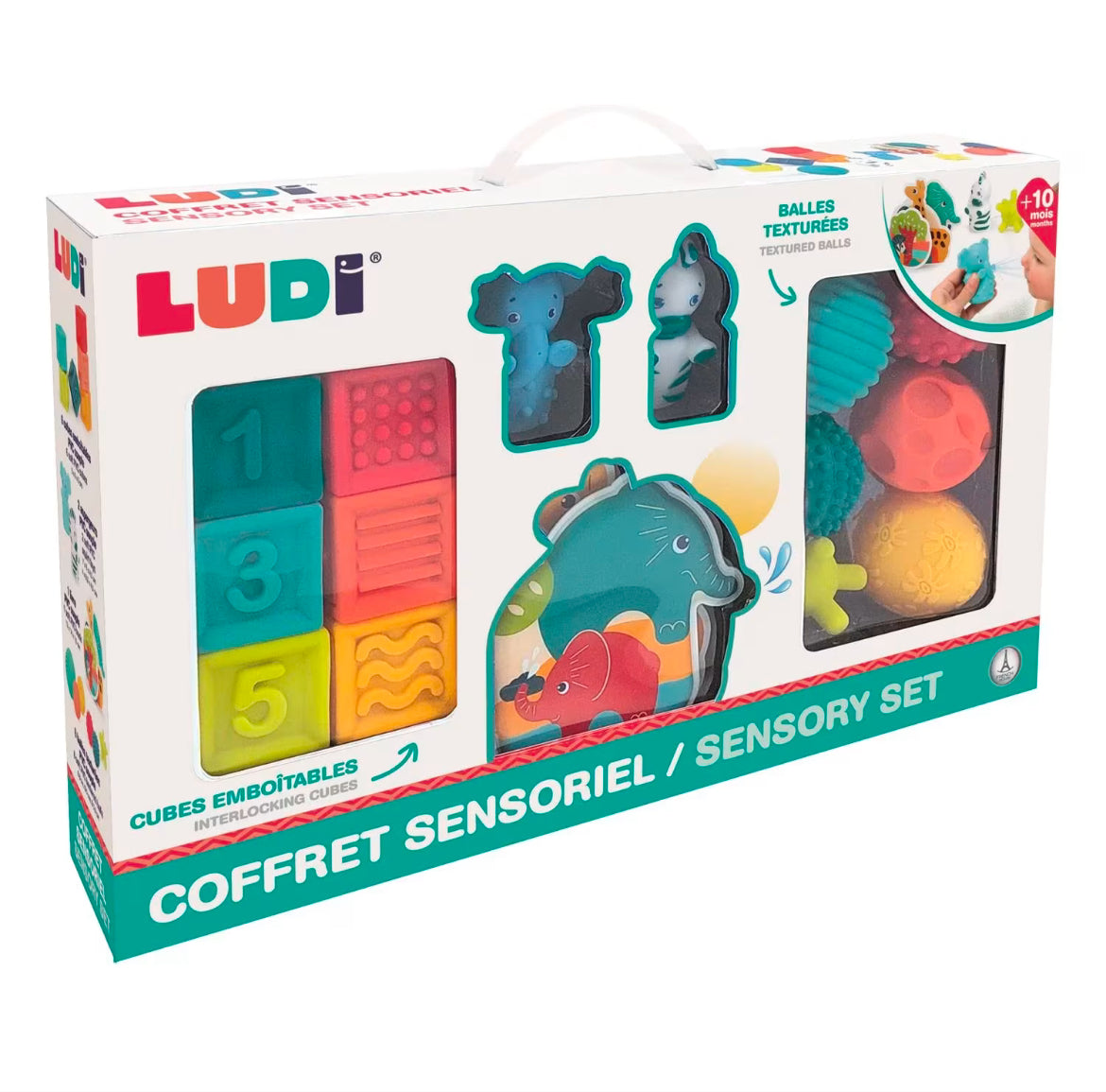 Ludi coffret éveil livre cubes et balles