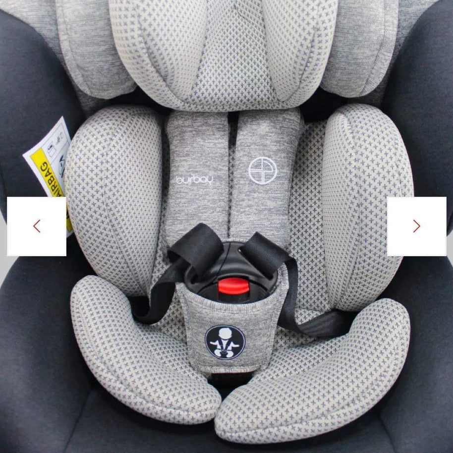360 DEGRÉS SIEGE AUTO ISOFIX BEIGE BURBAY gris - isofix - SIEGE AUTO pour bébé Maroc -www.babyboss.ma