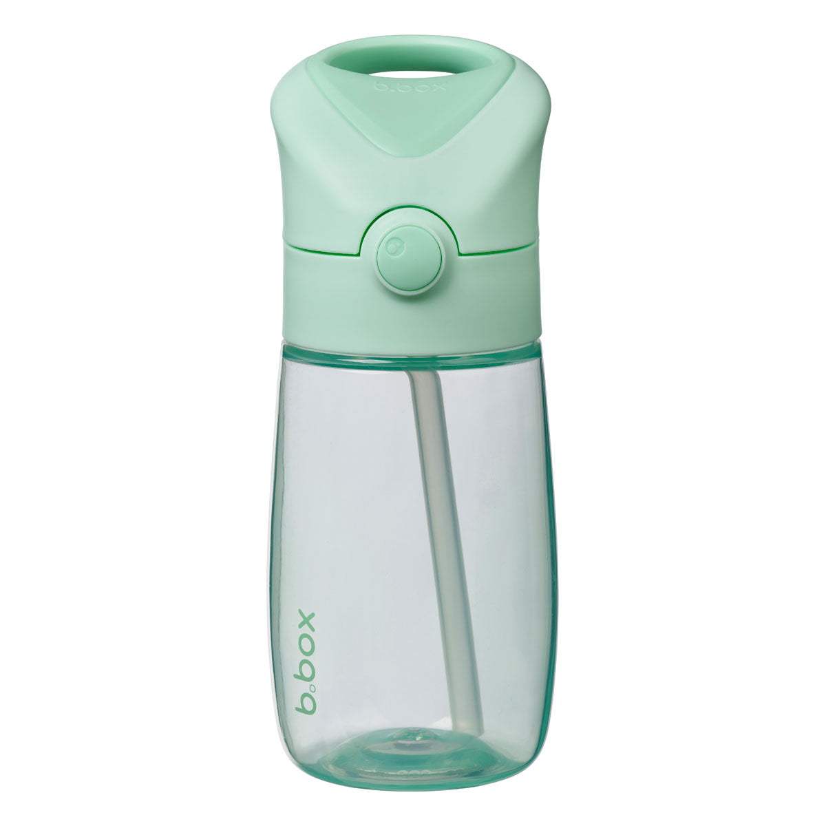 b.box Gourde à paille Jnr 380 ml Spearmint, bouteille vert menthe, couvercle fermé – Babyboss.ma
