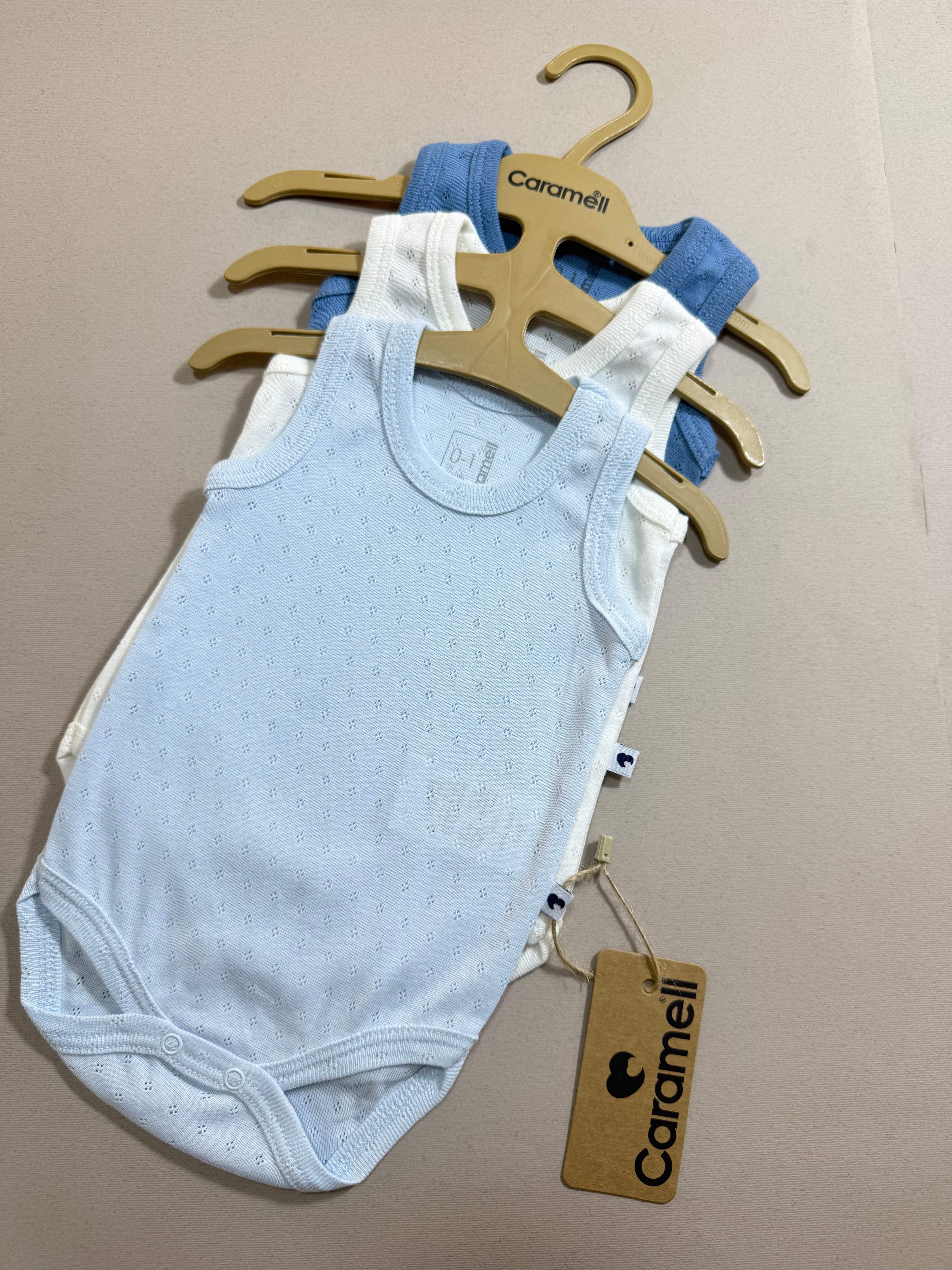 Lot de 3 bodies - Caramell - Caramell - Body pour bébé Maroc -www.babyboss.ma