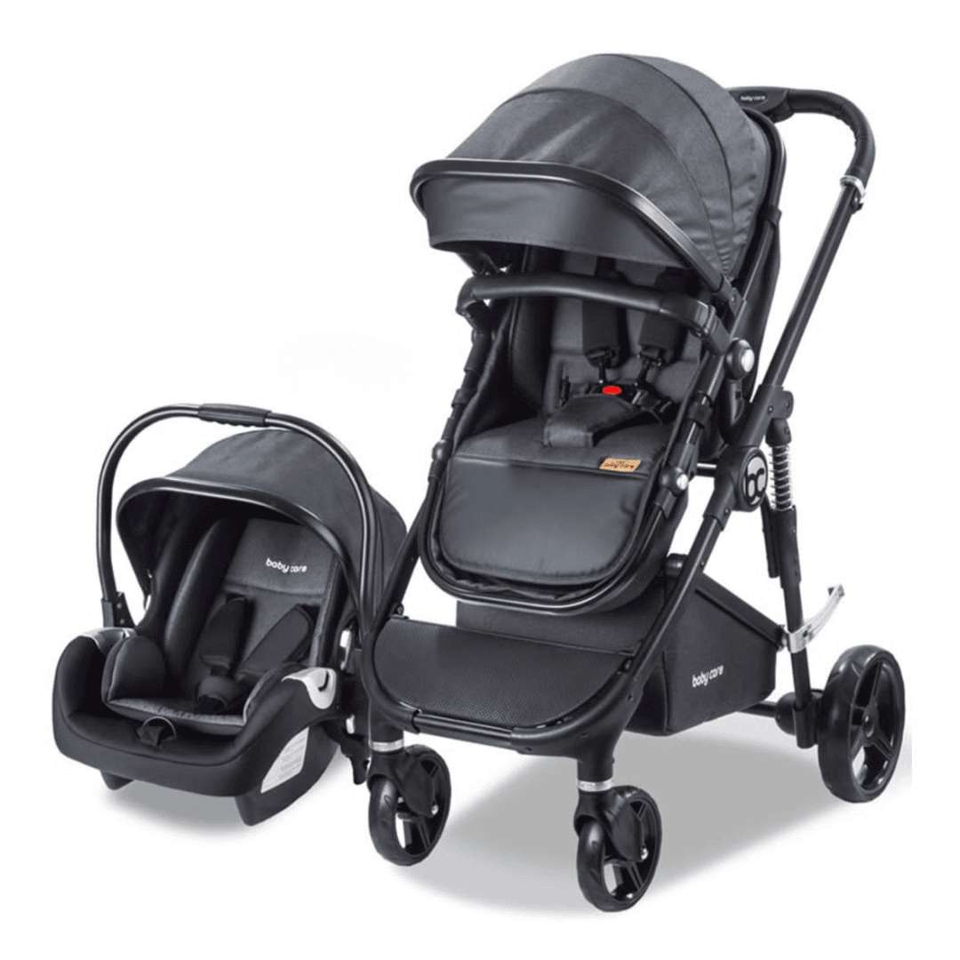 Poussette Black avec 1 maxi cosy BabyCare - babycare - Poussettes pour bébé Maroc -www.babyboss.ma