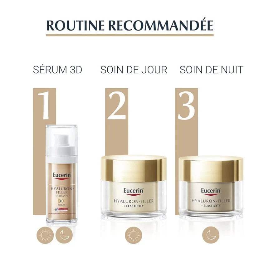 Eucerin – Hyaluron-Filler + Elasticity Soin de Jour SPF15 – 50 ml - Eucerin - Visage pour bébé Maroc -www.babyboss.ma