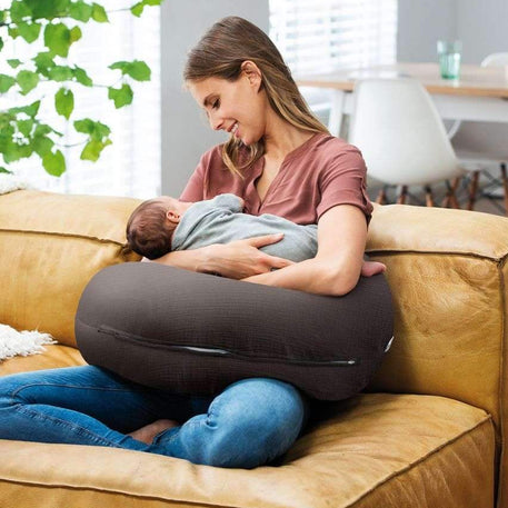 Coussin D' Allaitement & Maternité COMFY BIG Tetra Doomoo - Gris - Doomoo - Coussins de Maternité pour bébé Maroc -www.babyboss.ma