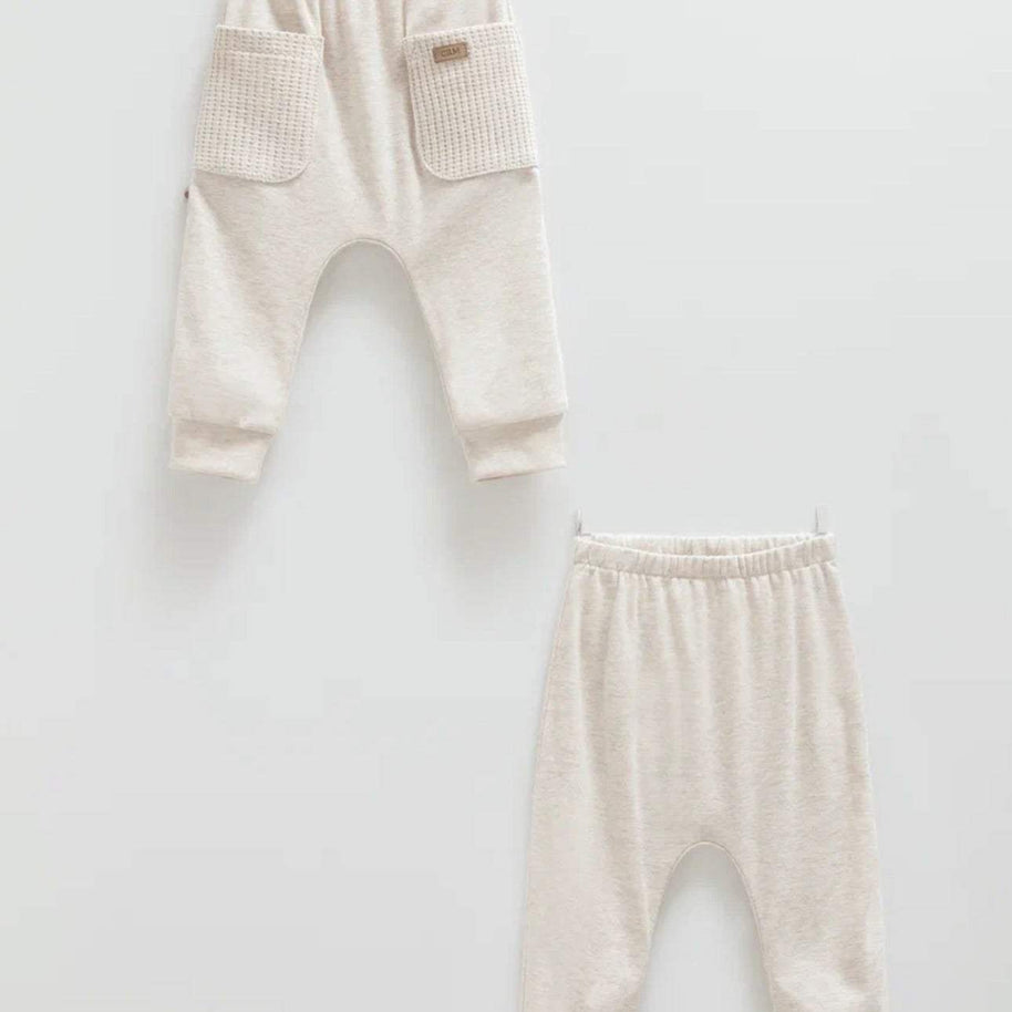 Lot de 2 Pantalons bébé - Caramell - Caramell - Pantalon pour bébé Maroc -www.babyboss.ma