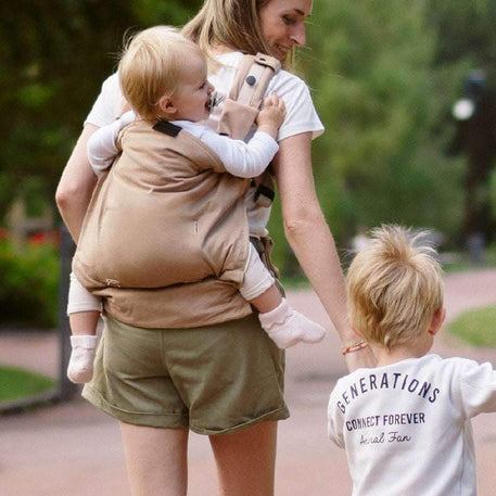 Babymoov Porte Bébé évolutif Moov & Boost - Hazelnut Beige - Babymoov - Porte Bébé pour bébé Maroc -www.babyboss.ma