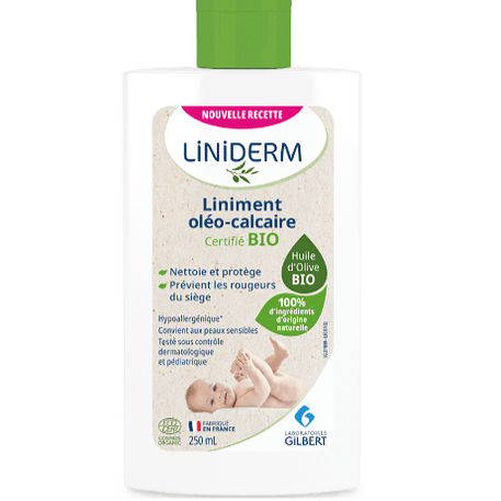 Gilbert Liniderm Liniment Oléo-Calcaire Stabilisé - 250ml - Gilbert - Crème de change pour bébé Maroc -www.babyboss.ma