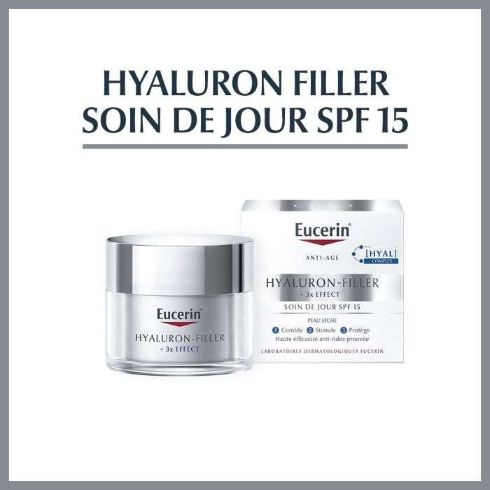 Eucerin – Hyaluron filler 3* effect soin de jour - 50 ml - Eucerin - Visage pour bébé Maroc -www.babyboss.ma