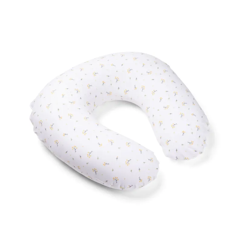 Coussin D’Allaitement Softy Flower Yellow Doomoo - Doomoo - Coussins de Maternité - Babyboss.ma