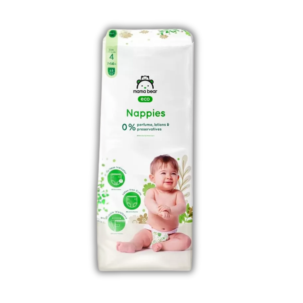Mama Bear Couches Taille 4 (7–14 kg) – 48 Pièces