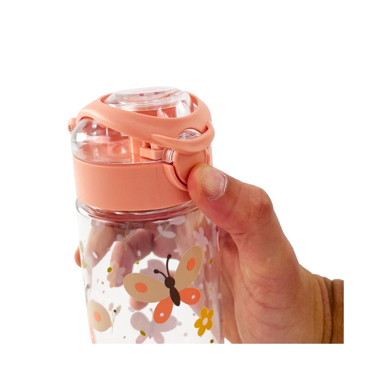 Bouteille ecole enfant Miniland Papillon bouchon lave-vaisselle