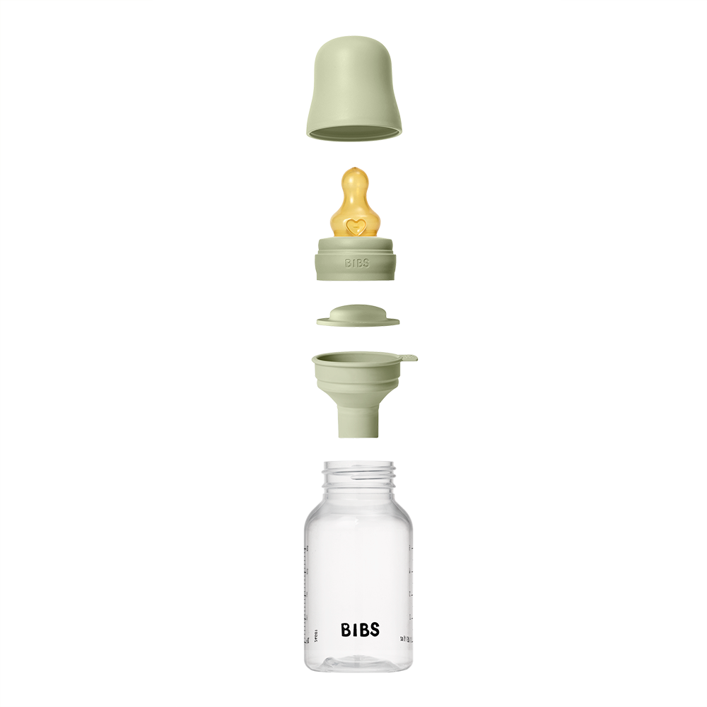 Biberon sans BPA 150ml avec tétine en latex Débit lent - Sage