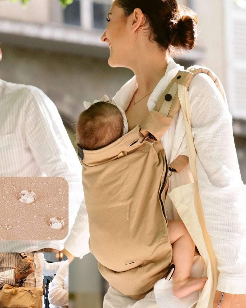 Babymoov Porte Bébé évolutif Moov & Boost - Hazelnut Beige - Babymoov - Porte Bébé pour bébé Maroc -www.babyboss.ma