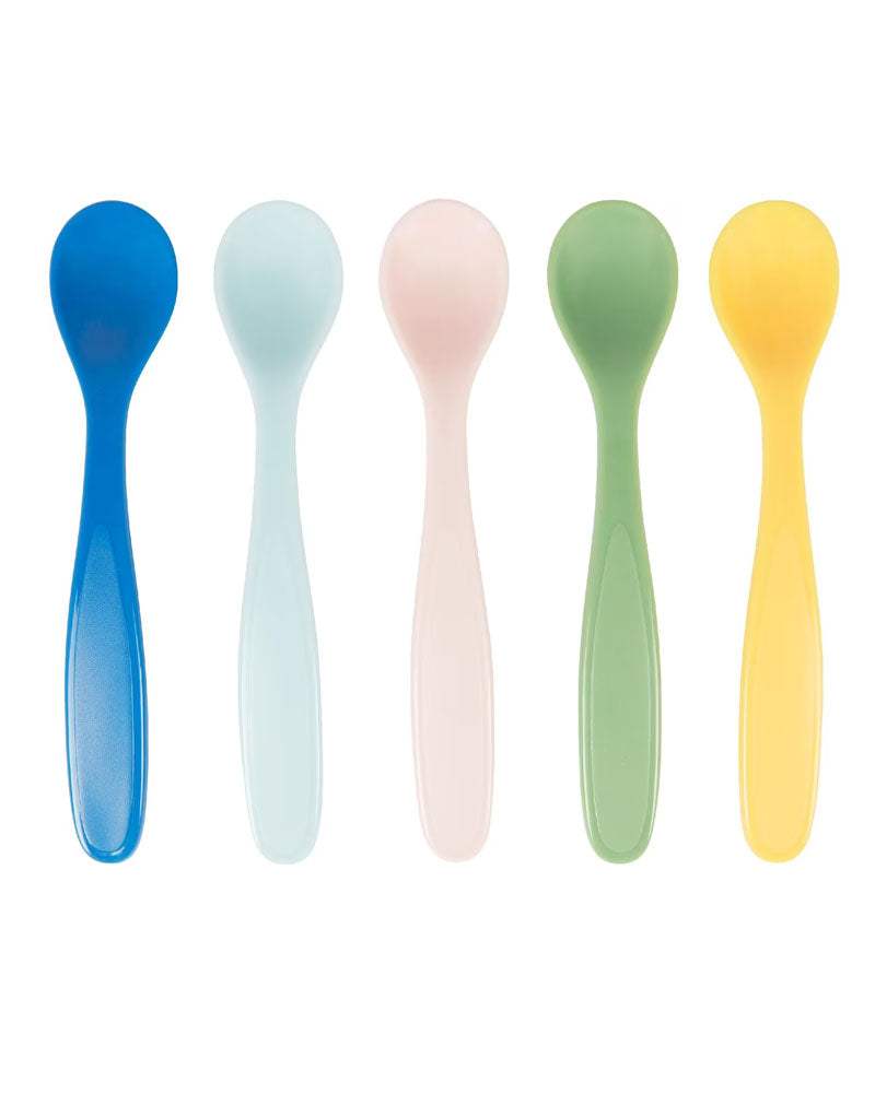 Cuillères Soft Flexible Spoons x5 Badabulle - Badabulle - Assiettes pour bébé Maroc -www.babyboss.ma
