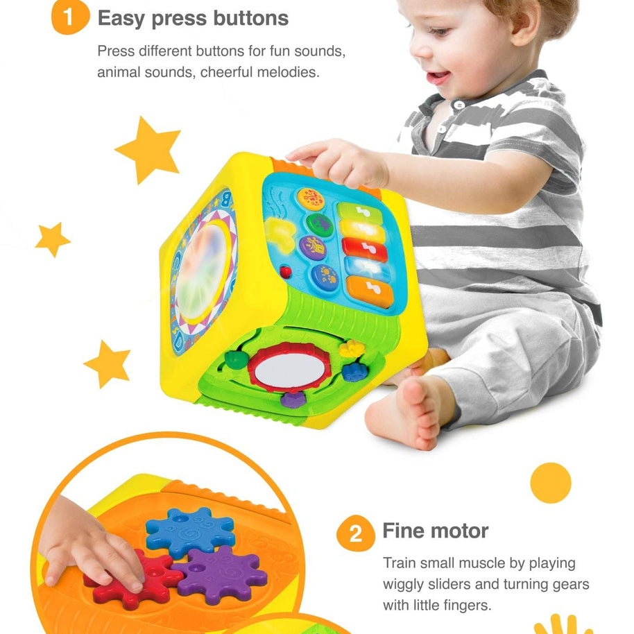 Cubo de actividades grande Winfun 8M+