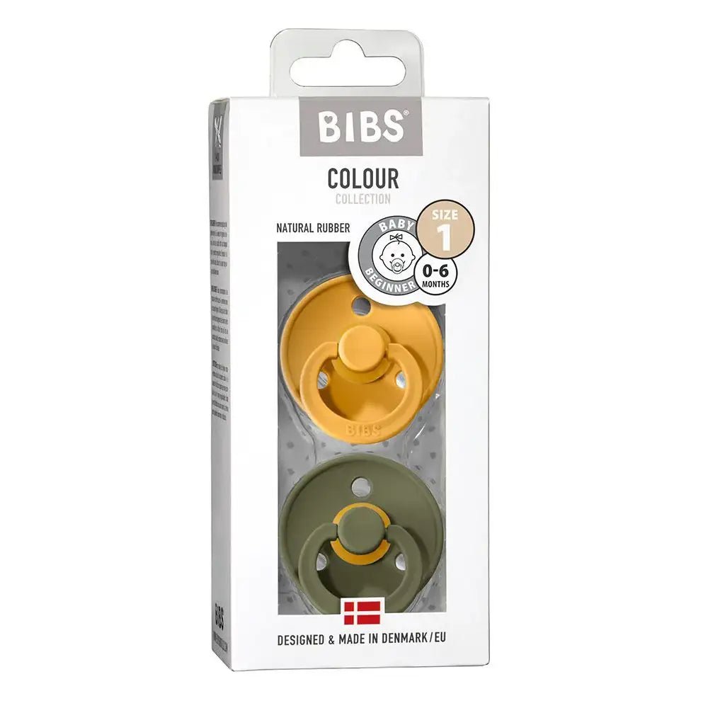 Lot de 2 Sucettes Bibs - Honey Bee/Olive