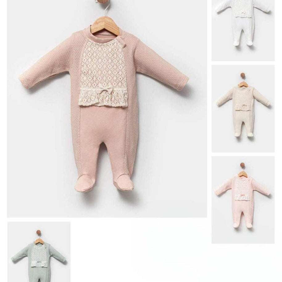 Grenouillère 100% cotton pour fille - Bebelinna - pour bébé Maroc -www.babyboss.ma
