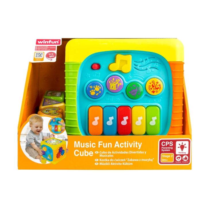 Cubo de actividades grande Winfun 8M+