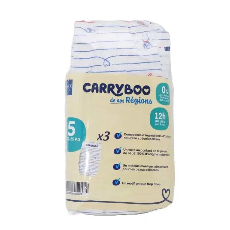 Carryboo Couches Petit Format Taille 5 (12-25kg) – 3 Unités - Carryboo - Couches Bébé pour bébé Maroc -www.babyboss.ma